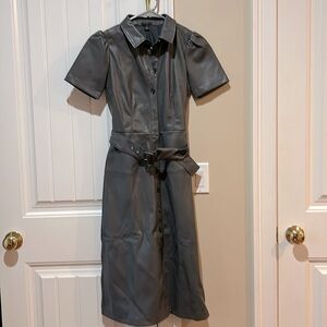 Ann Taylor leather like dress! Never worn !
